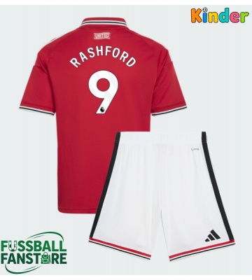 Manchester United Marcus Rashford #9 Replik Heimtrikot Kinder 2026-27 Kurzarm (+ Kurze Hosen)